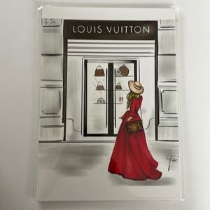 Melsy’s Illustratios 5x7 Louis Vuitton blonde woman print